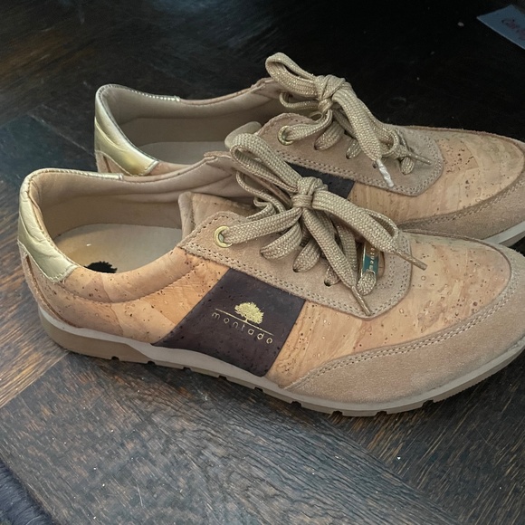 Cork and Suede Sneakers, size 9 - Picture 1 of 4